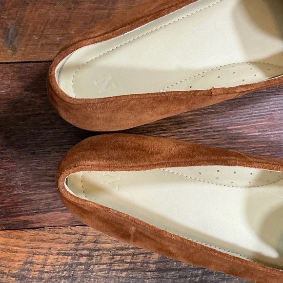 Nisolo Brown Suede Smoking Loafers Handmade in Peru Women’s Size 10 - Picture 10 of 11